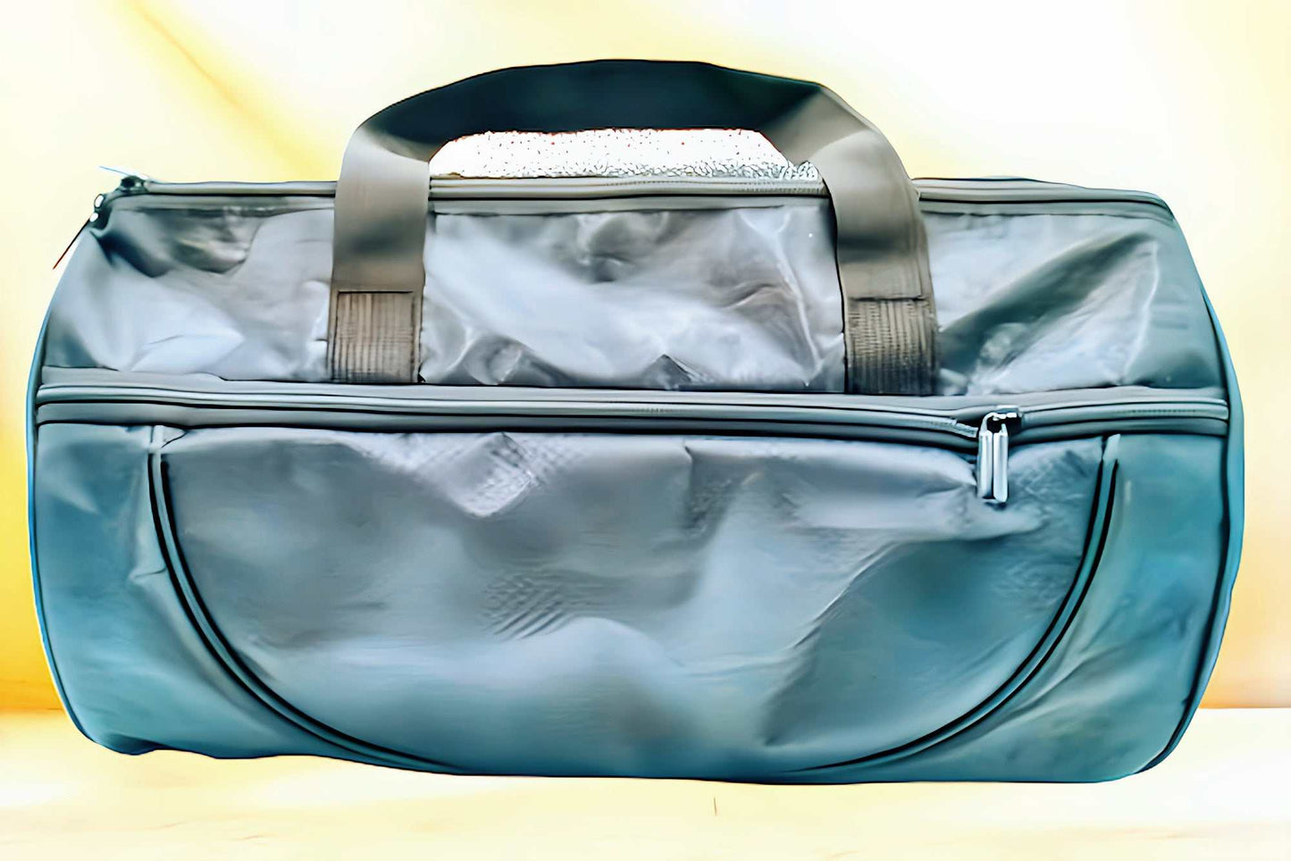 CPQE Black Nylon Pickleball Equipment Carry Bag with durable design and multiple compartments.