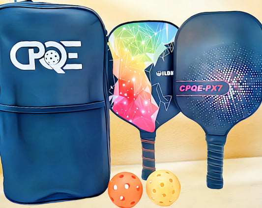 "Bundle C": All-Inclusive Pickleball Starter Kit: 2 Premium Paddles, Bag, and Pickleballs