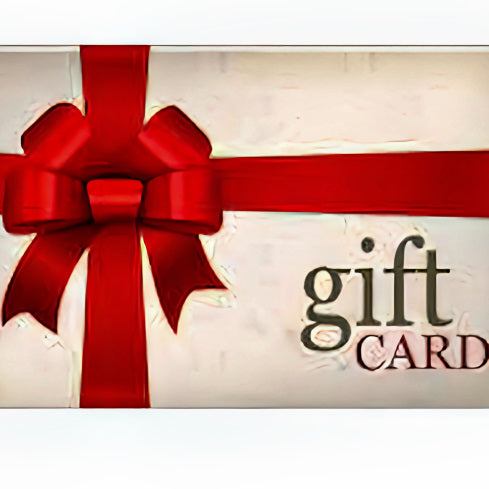 Pickle Paddle N More Gift Card with red bow and customizable options for pickleball enthusiasts.